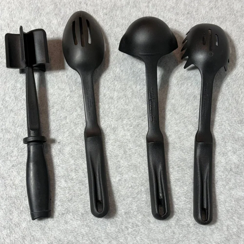 Pampered Chef Nylon Kitchen Utensils Meat Chopper Slotted Spoon Ladle Pasta Serv - Picture 2 of 3